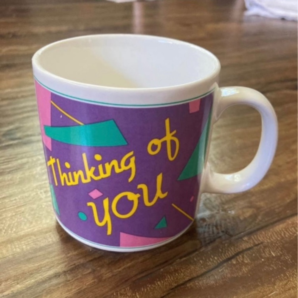 Colorful 'Thinking of You' Mug